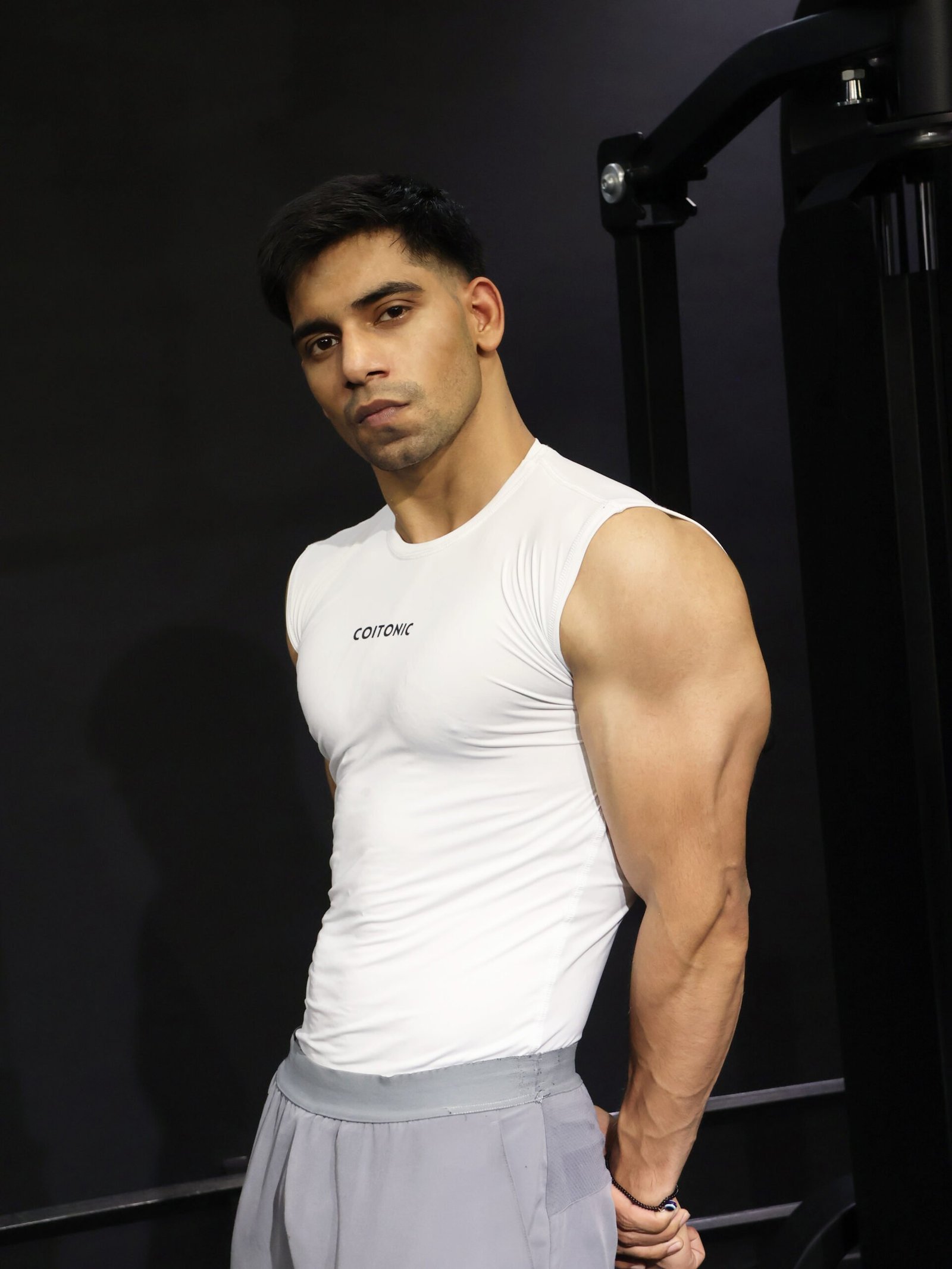 Coitonic Compression Sleeveless Tank ( White ) - Image 3