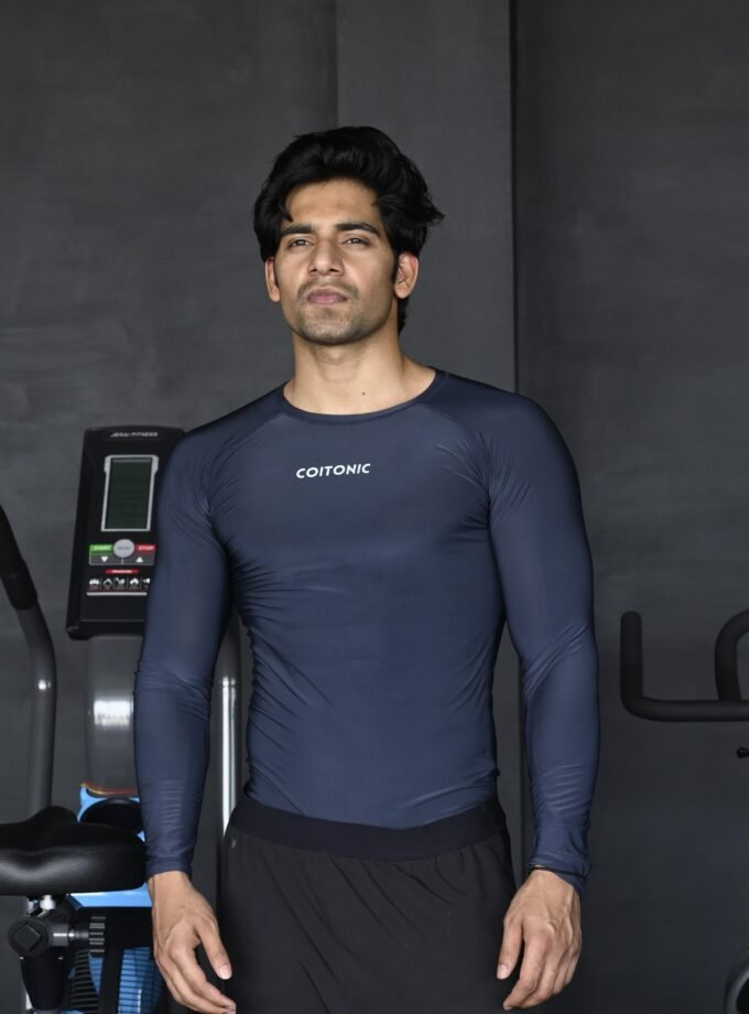 Compression Full Sleeves Dark Grey T-shirt