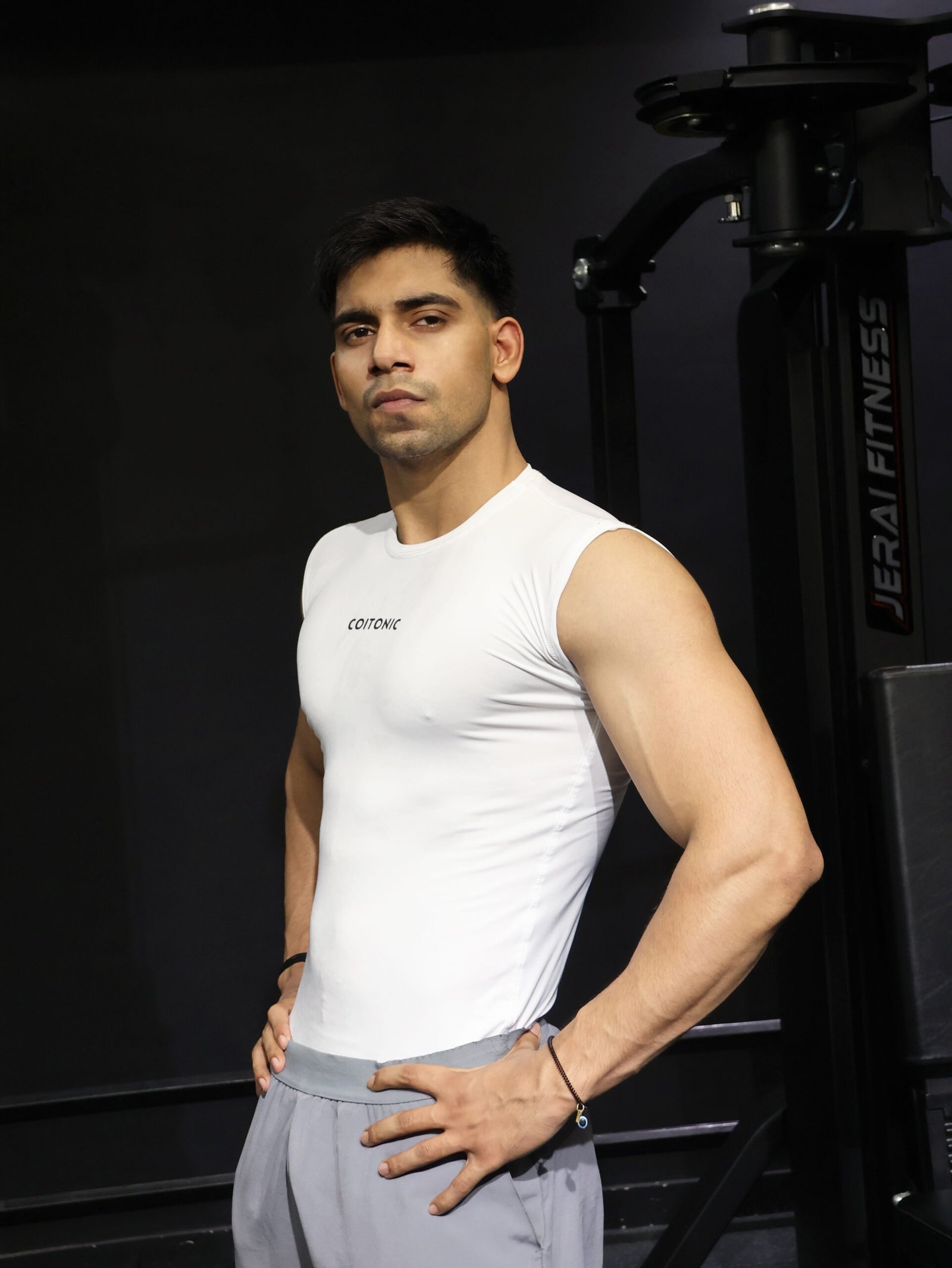 Coitonic Compression Sleeveless Tank ( White ) - Image 4