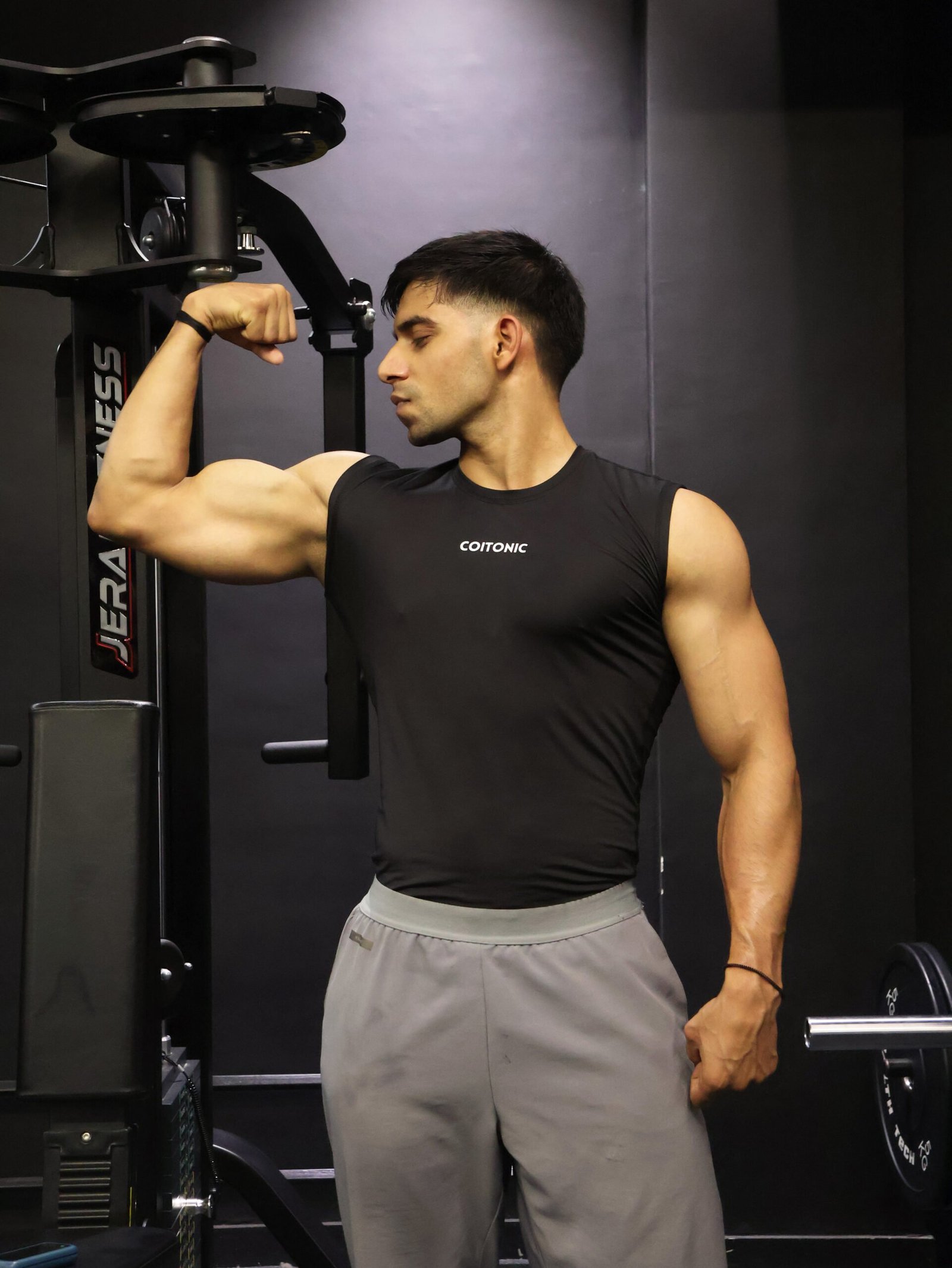 Coitonic Compression Sleeveless Tank ( Black )