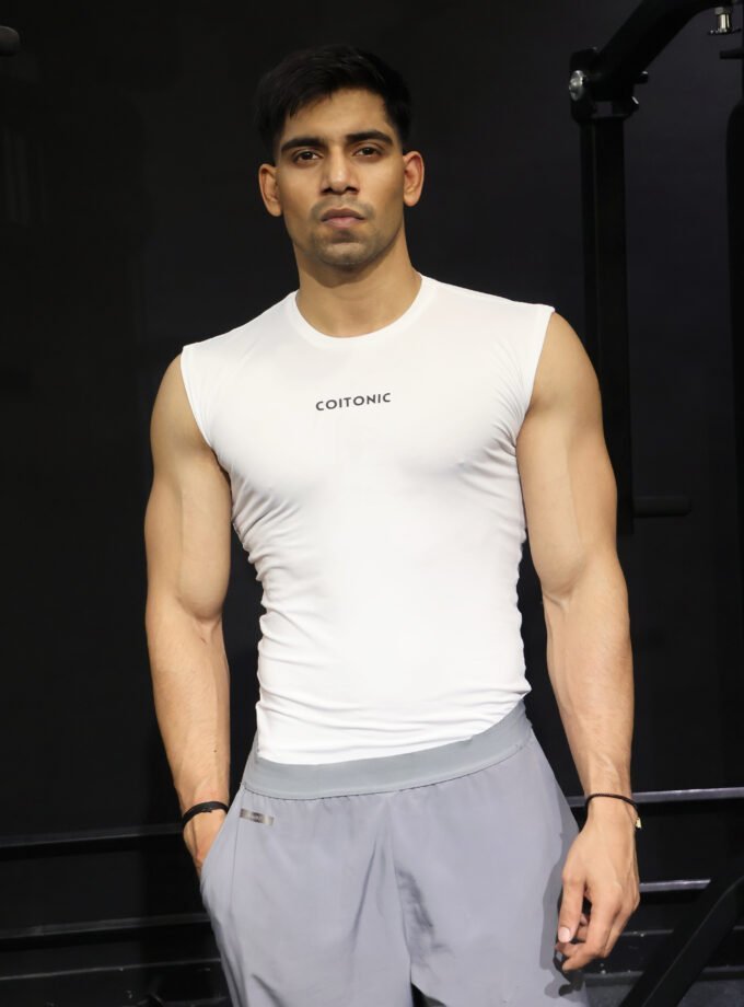 Coitonic Compression Sleeveless Tank ( White )