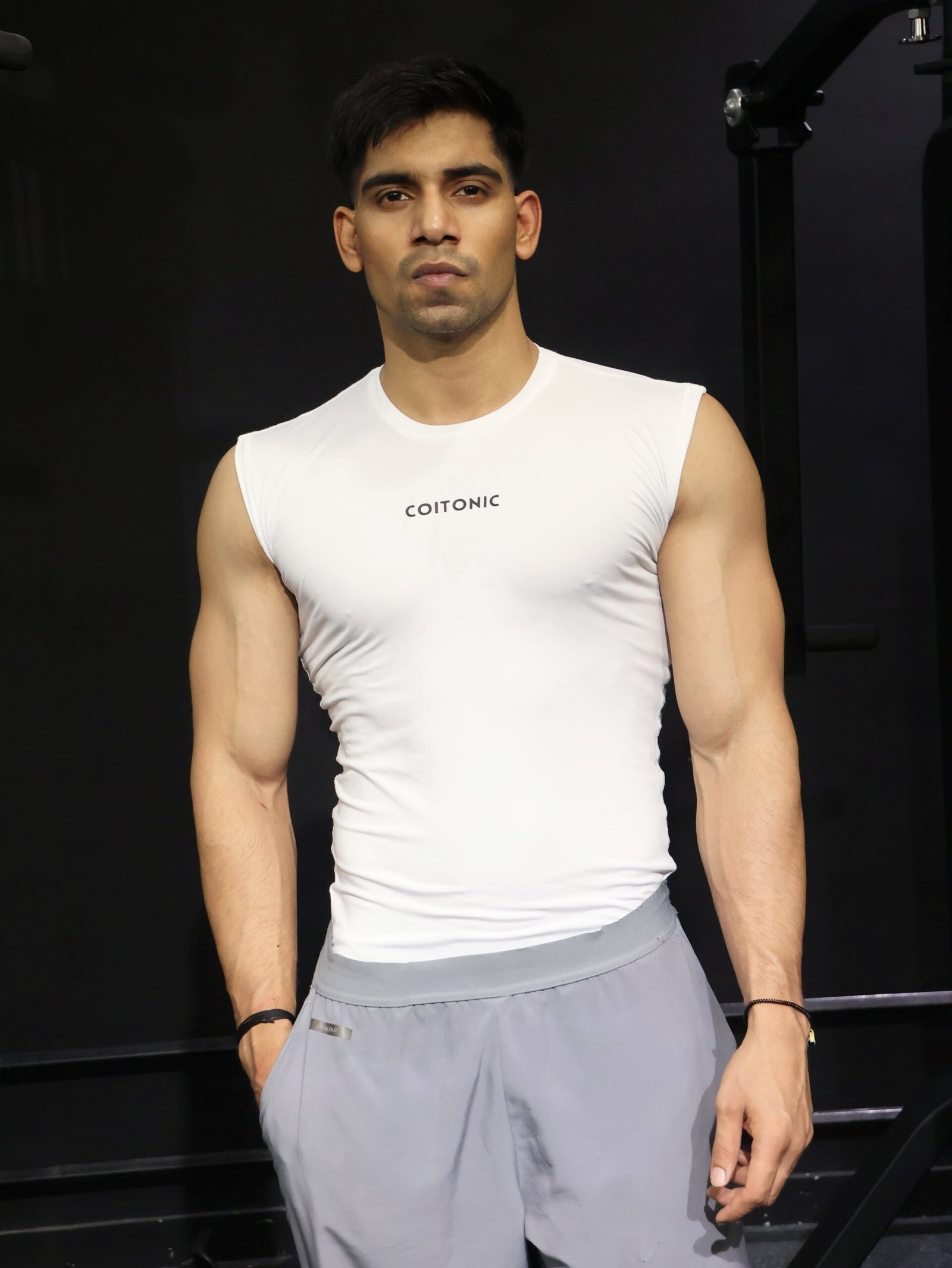 Coitonic Compression Sleeveless Tank ( White )