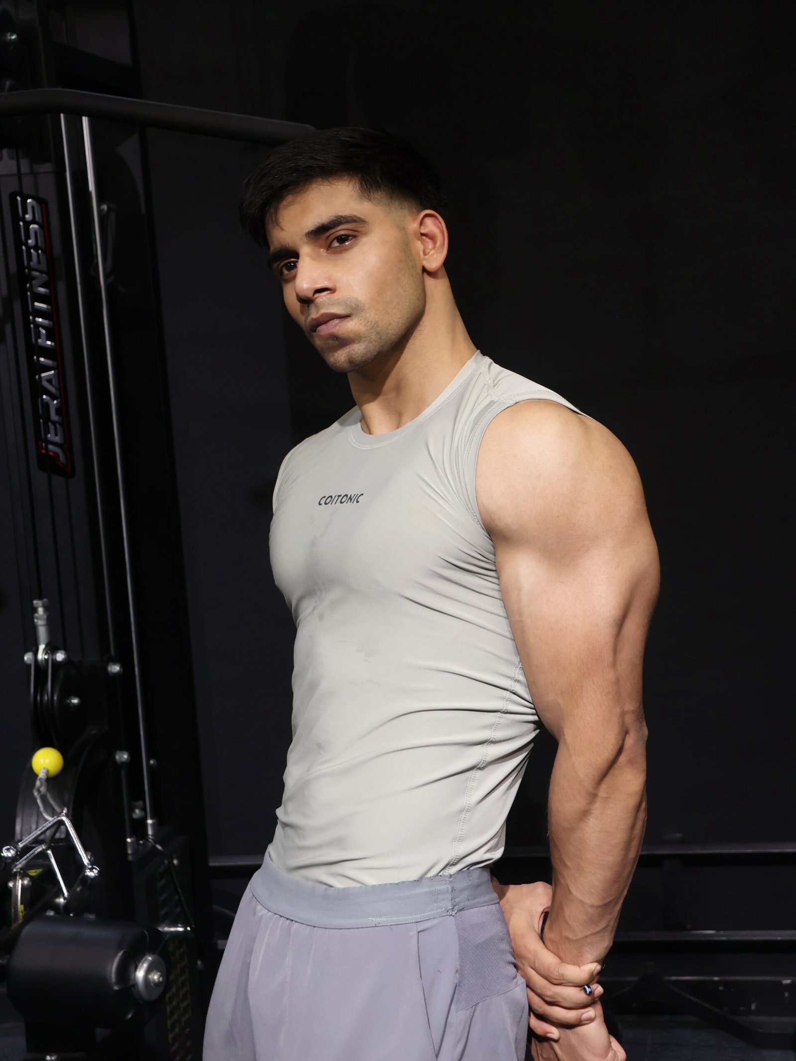 Coitonic Compression Sleeveless Tank ( Grey ) - Image 4