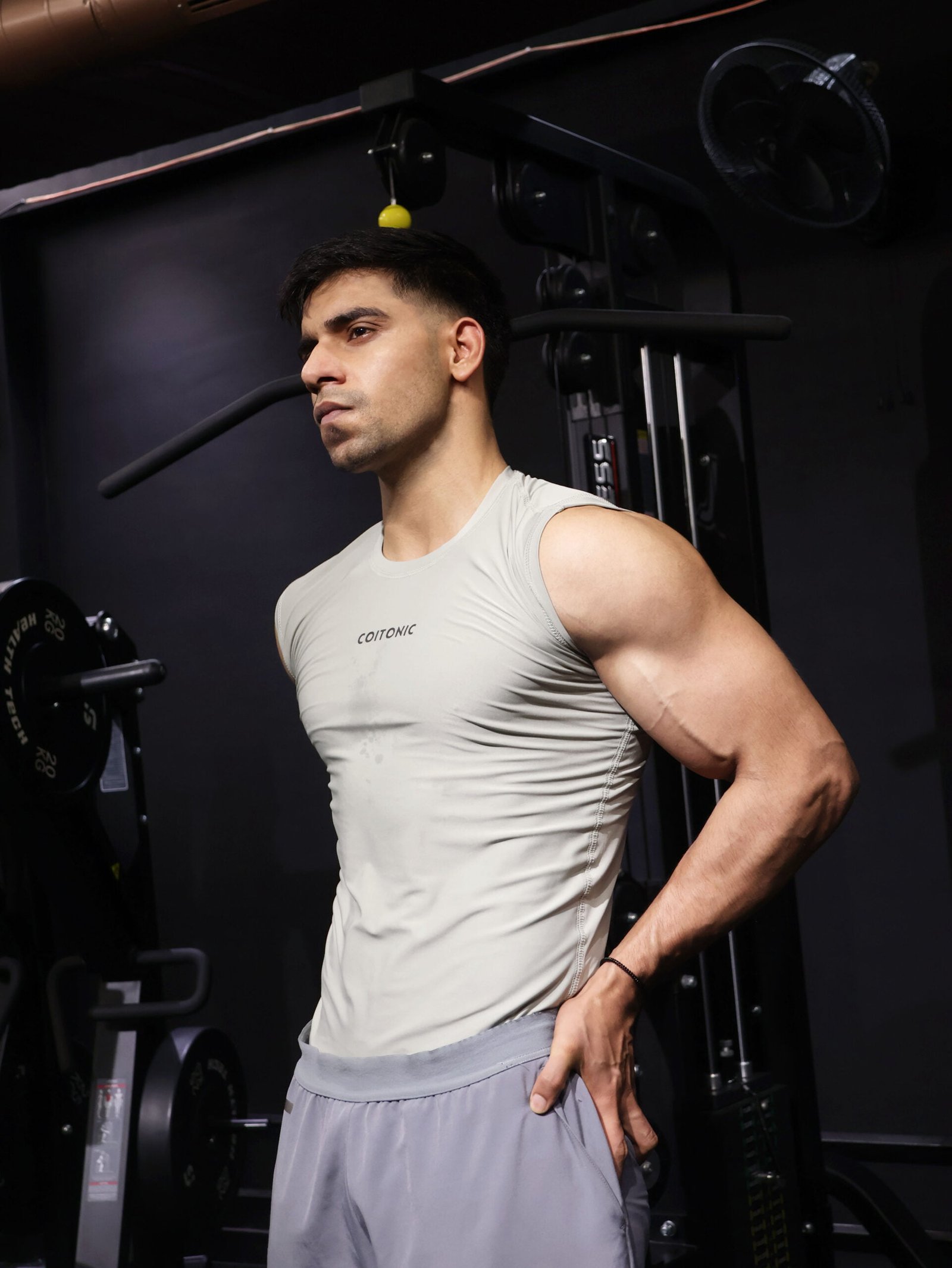 Coitonic Compression Sleeveless Tank ( Grey ) - Image 5