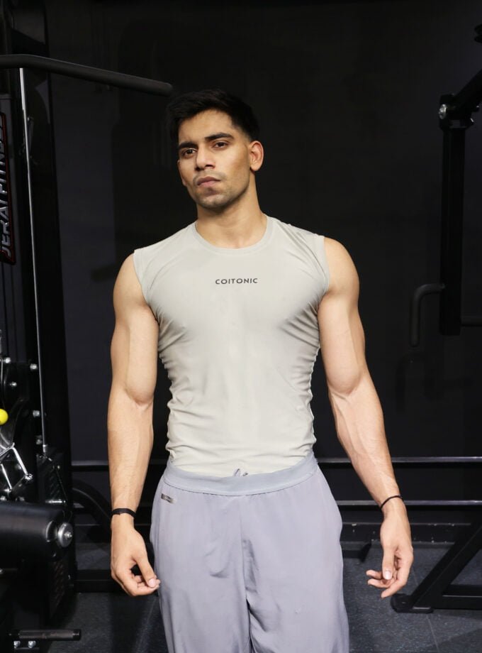 Coitonic Compression Sleeveless Tank ( Grey )