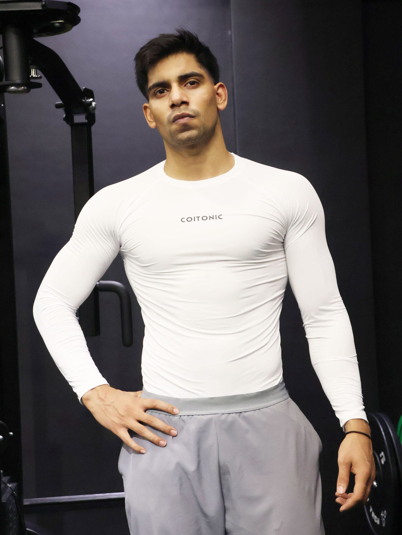 Compression Full Sleeves White T-shirt - Image 3